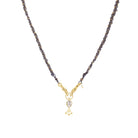 Marie Laure Chamorel Necklace 989 - Ruthenium Lurex Gold Jewelry - Sloane Boutique