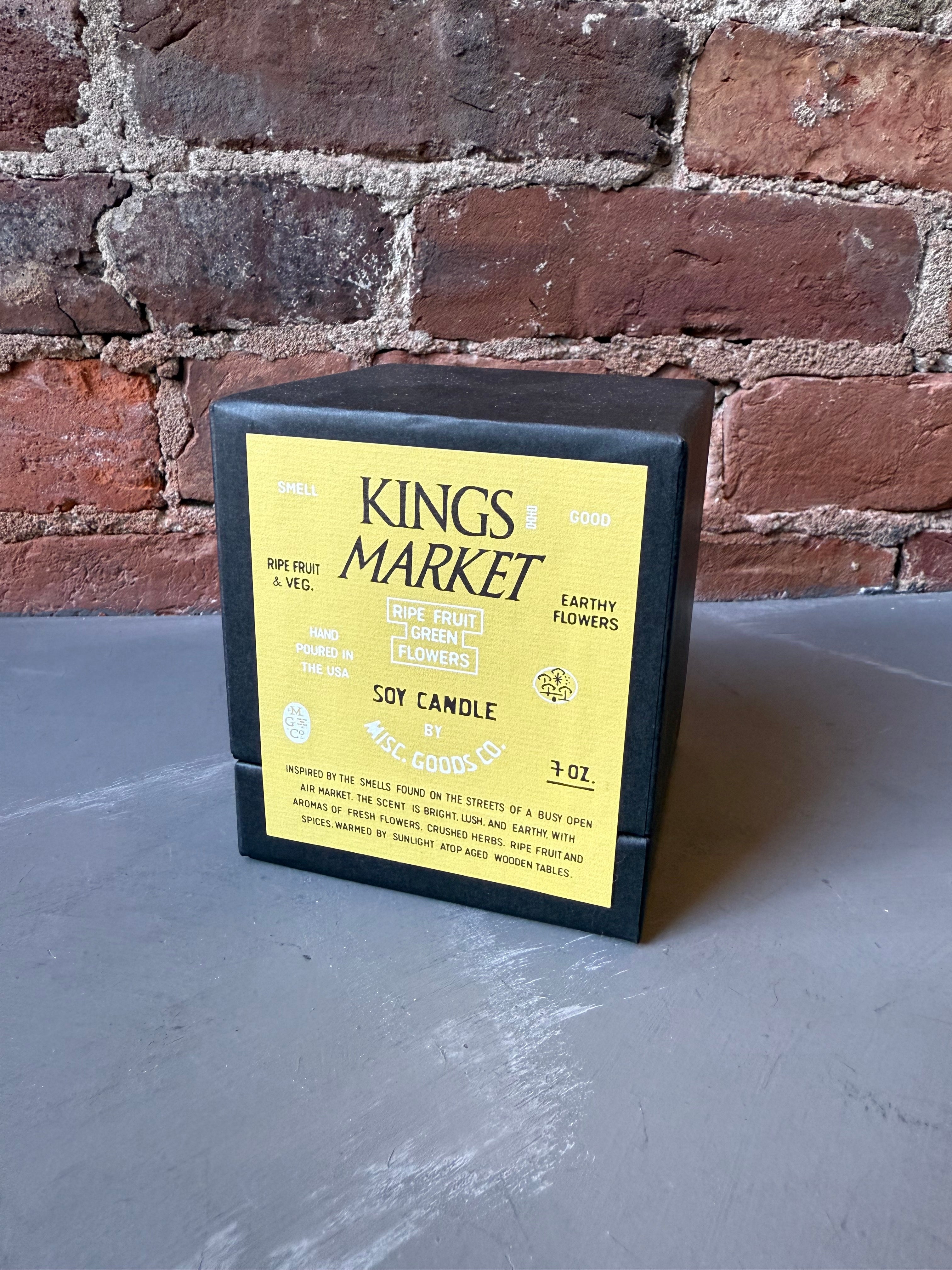 Misc. Goods Co. Kings Market 7 oz Soy Candle - Ripe Fruit, Green, Flowers Fragrance - Sloane Boutique