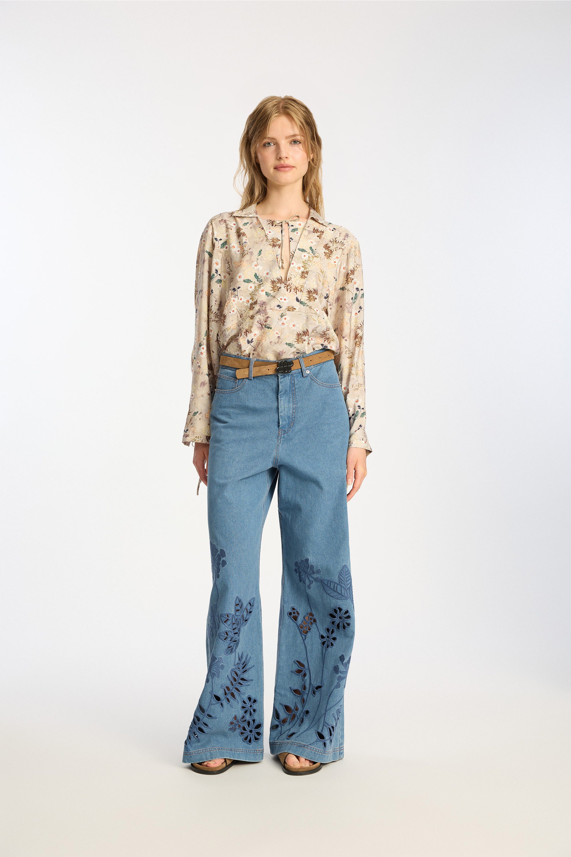 Munthe Babette Blouse - Nature Print Women's Tops - Sloane Boutique