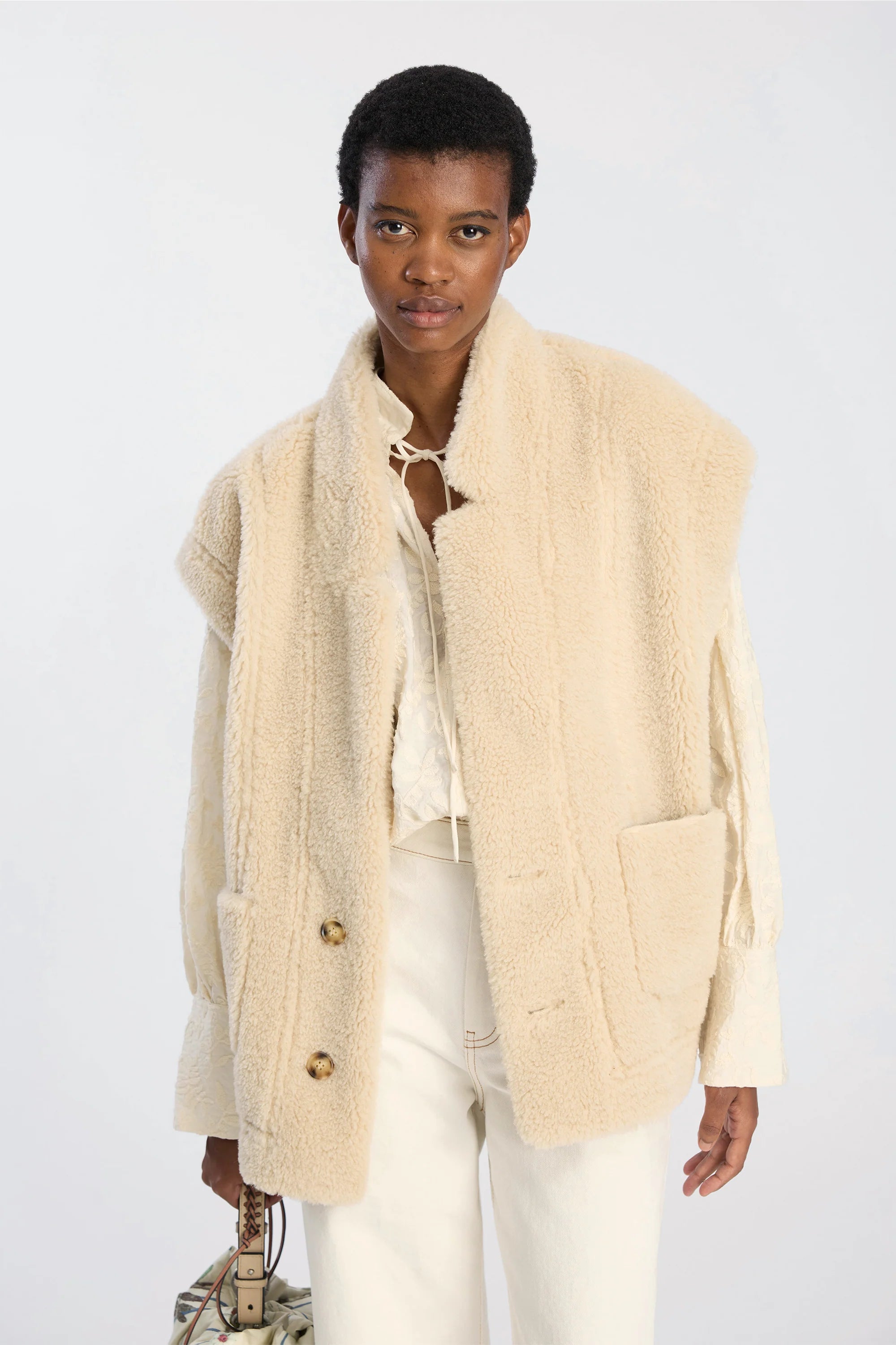 Munthe Bikaly Reversible Vest - Camel Outerwear - Sloane Boutique