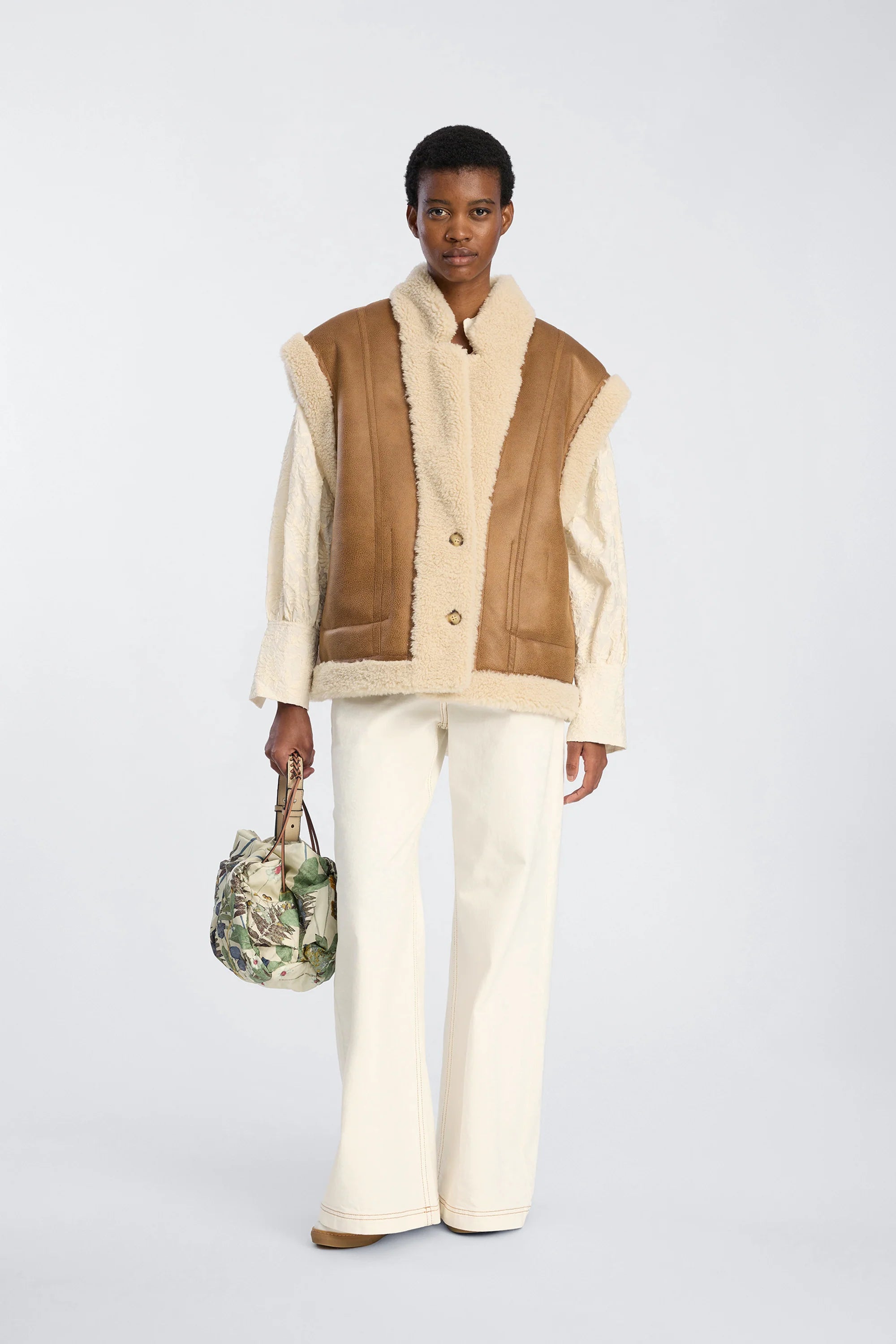 Munthe Bikaly Reversible Vest - Camel Outerwear - Sloane Boutique