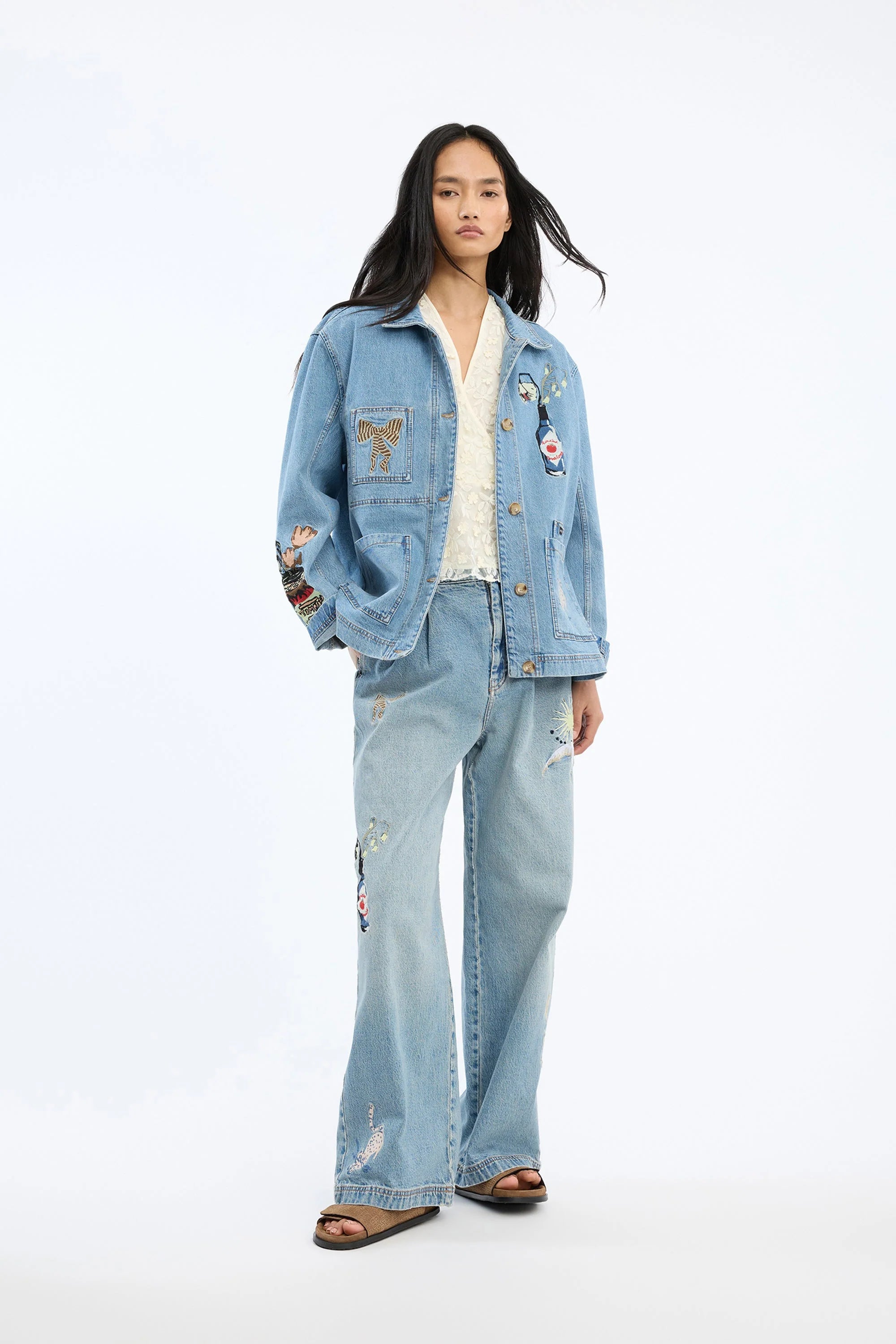Munthe Braulia Denim Jacket - Denim Blue Outerwear - Sloane Boutique