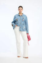 Munthe Braulia Denim Jacket - Denim Blue Outerwear - Sloane Boutique