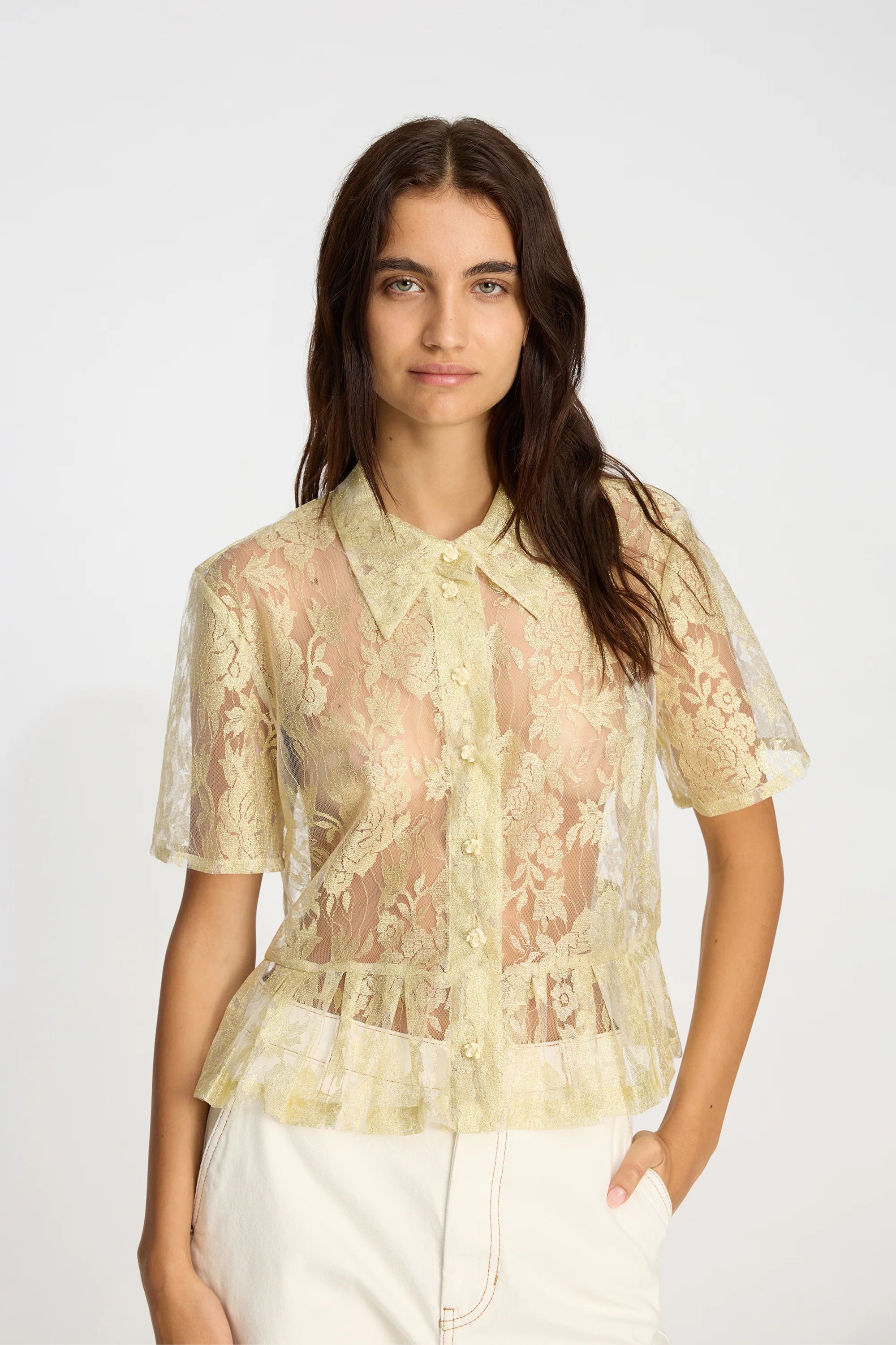 Munthe Bustona Top - Gold Women's Tops - Sloane Boutique