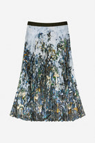 Munthe Charming Skirt - Grey Blue Print Women's Bottoms - Sloane Boutique