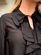Munthe Lesienna Blouse - Black Women's Tops - Sloane Boutique