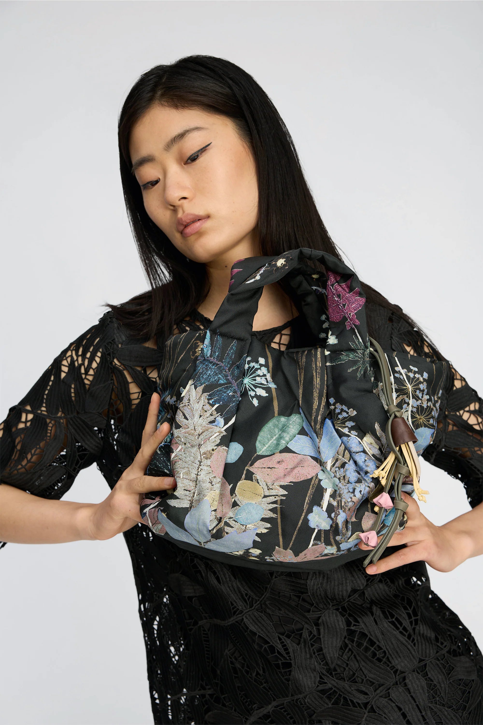 Munthe Lix Bag - Black Print Handbags - Sloane Boutique