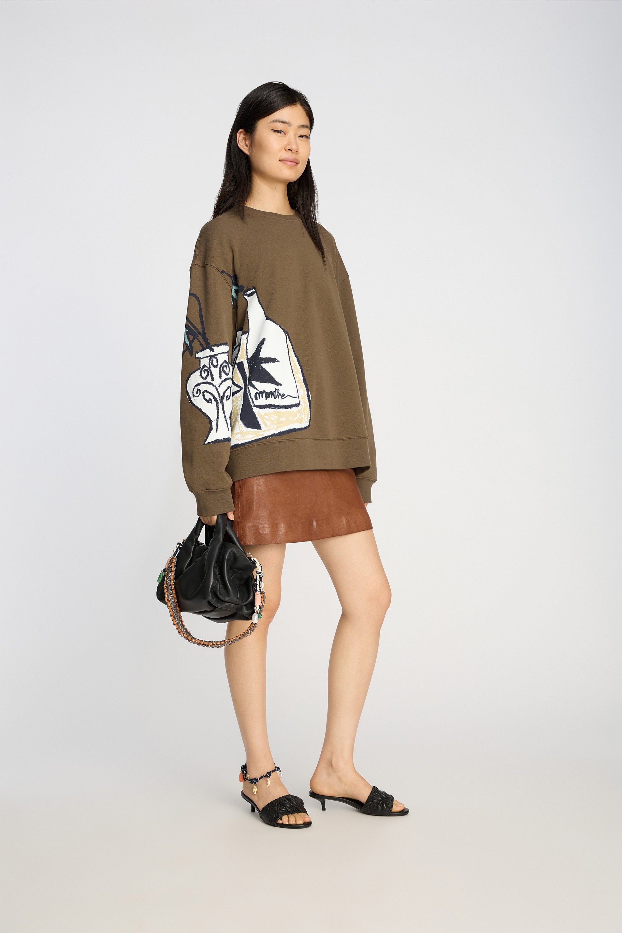 Munthe Rarsnima Jersey - Brown Women's Tops - Sloane Boutique