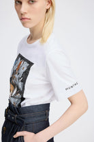 Munthe Rascali Jersey Tee - White Women's Tops - Sloane Boutique