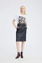 Munthe Rascali Jersey Tee - White Women's Tops - Sloane Boutique