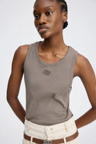 Munthe Tezza Tank - Mocha Women's Tops - Sloane Boutique