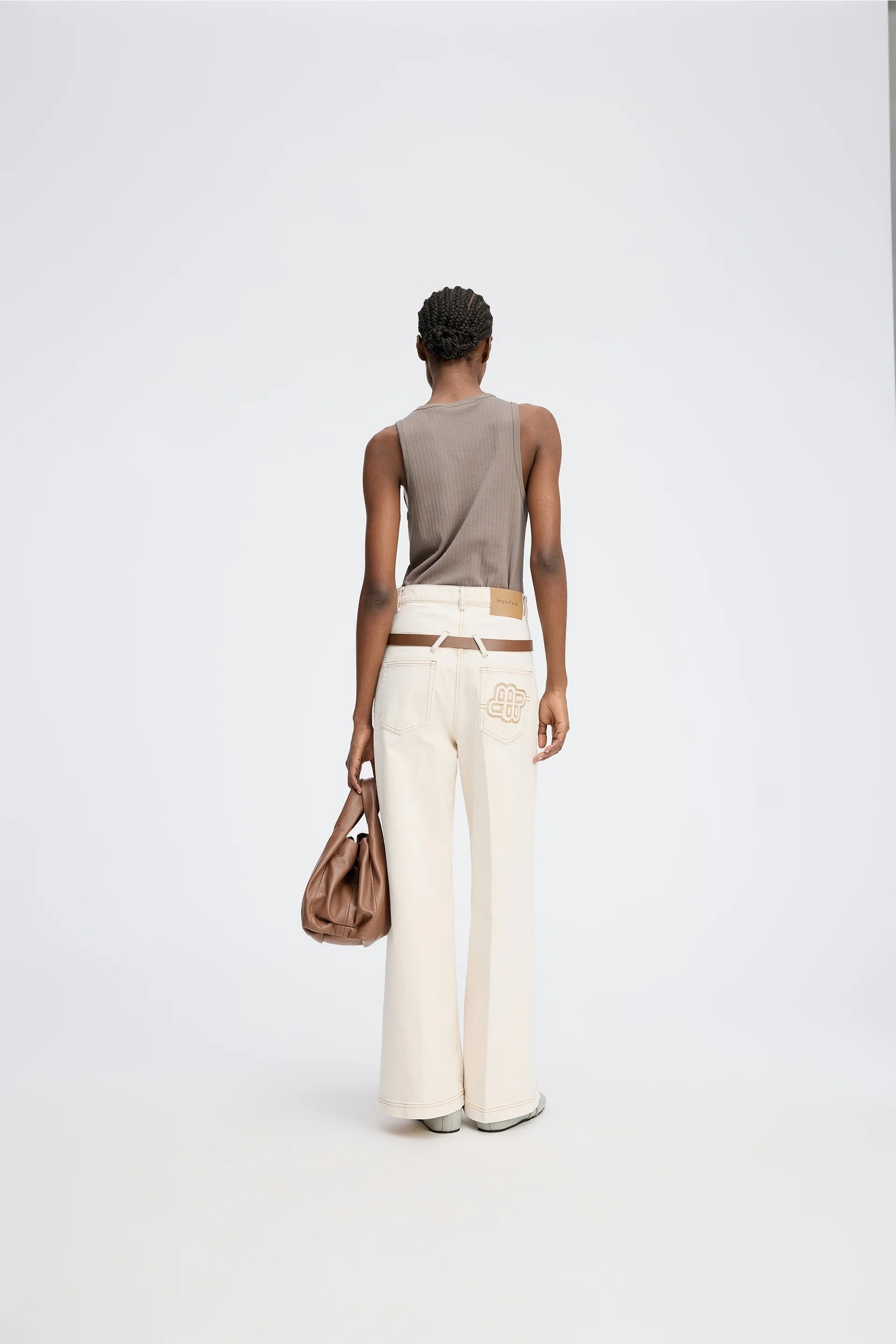 Munthe Tezza Tank - Mocha Women's Tops - Sloane Boutique