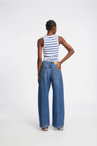 Munthe Tezza Tank Top - Blue sale tops - Sloane Boutique