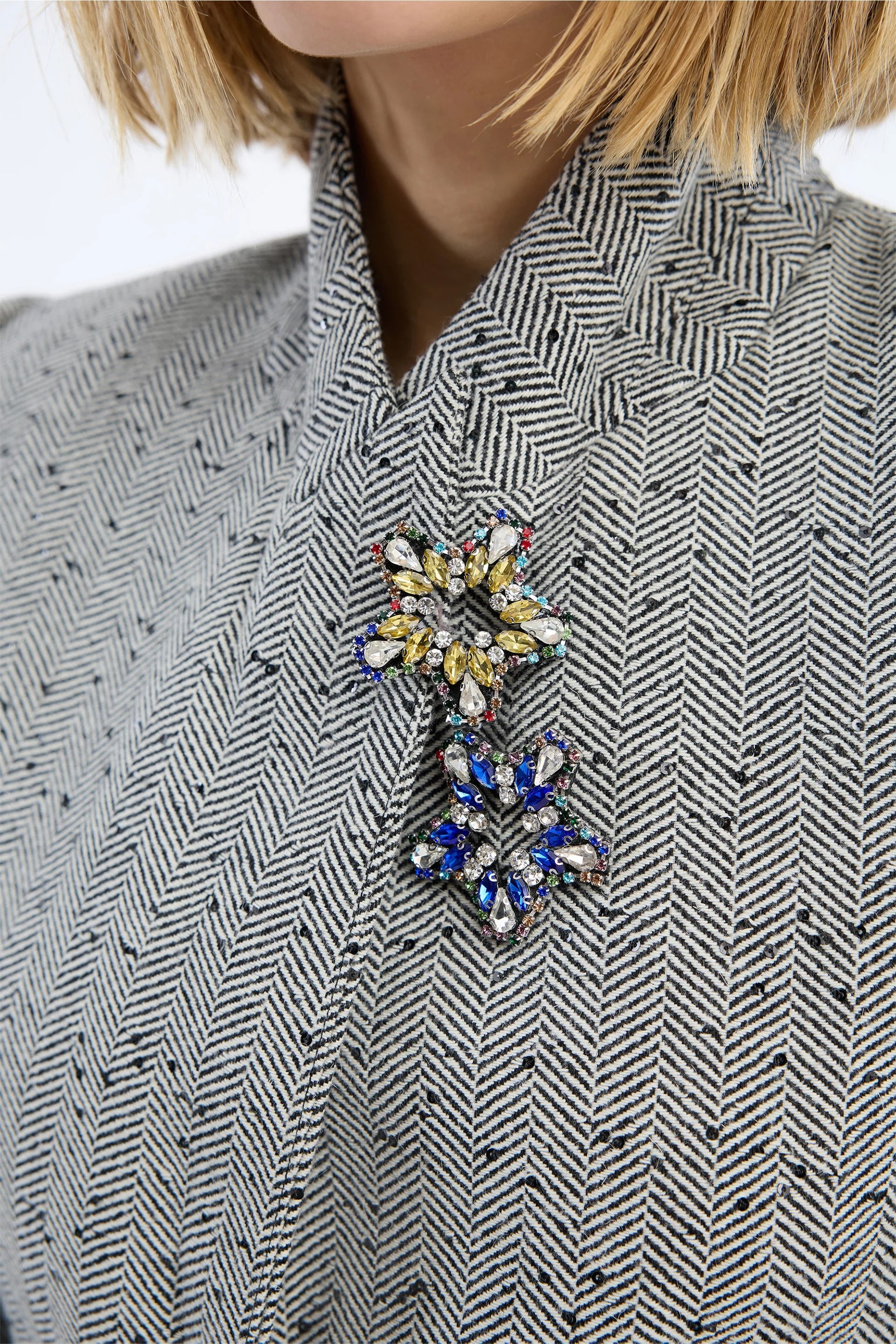 Munthe Viosterol Brooch - Indigo Jewelry - Sloane Boutique