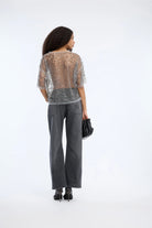 Munthe Vun Top - Gunmetal Women's Tops - Sloane Boutique