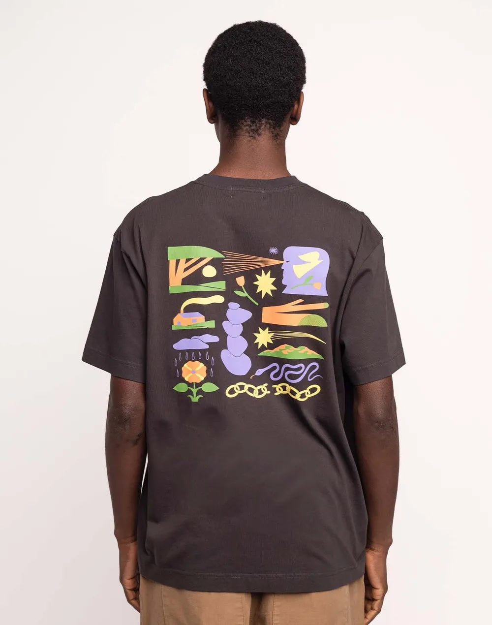 Olow Elsewhere T-Shirt - Noir Men's Tops - Sloane Boutique