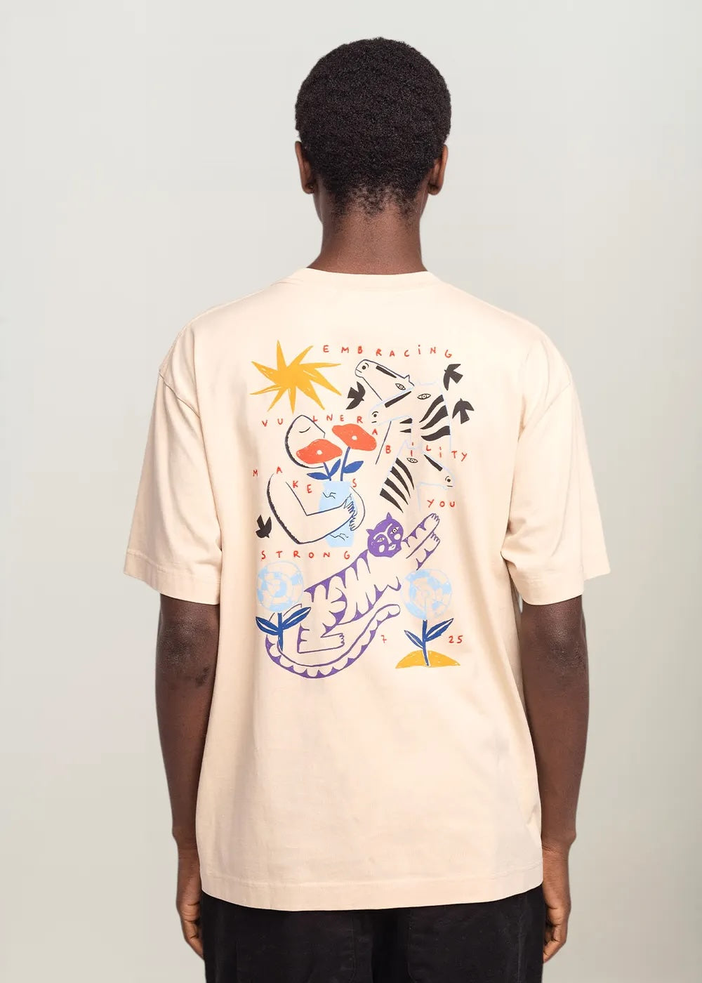 Olow Strong T-Shirt - Cream Men's Tops - Sloane Boutique