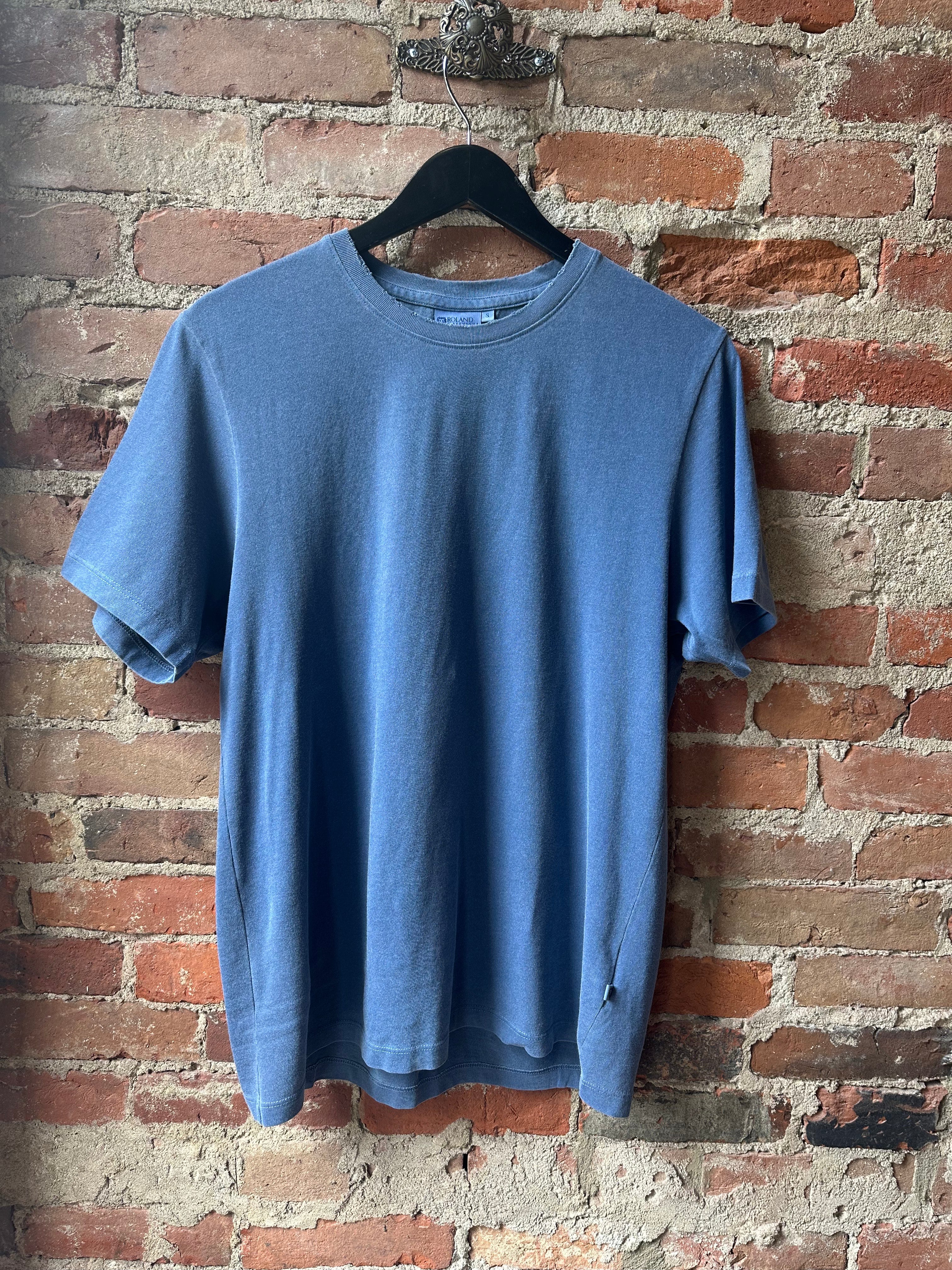 Roland Caldwell Relic Crew Tee - Turkish Blue Men's Tops - Sloane Boutique