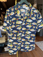 Roland Caldwell Taylor Camp Shirt - Navy Aloha Men's Tops - Sloane Boutique