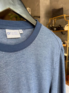 Roland Caldwell The Nick L/S Thermal - Admiral Blue Men's Tops - Sloane Boutique