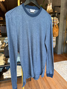Roland Caldwell The Nick L/S Thermal - Admiral Blue Men's Tops - Sloane Boutique