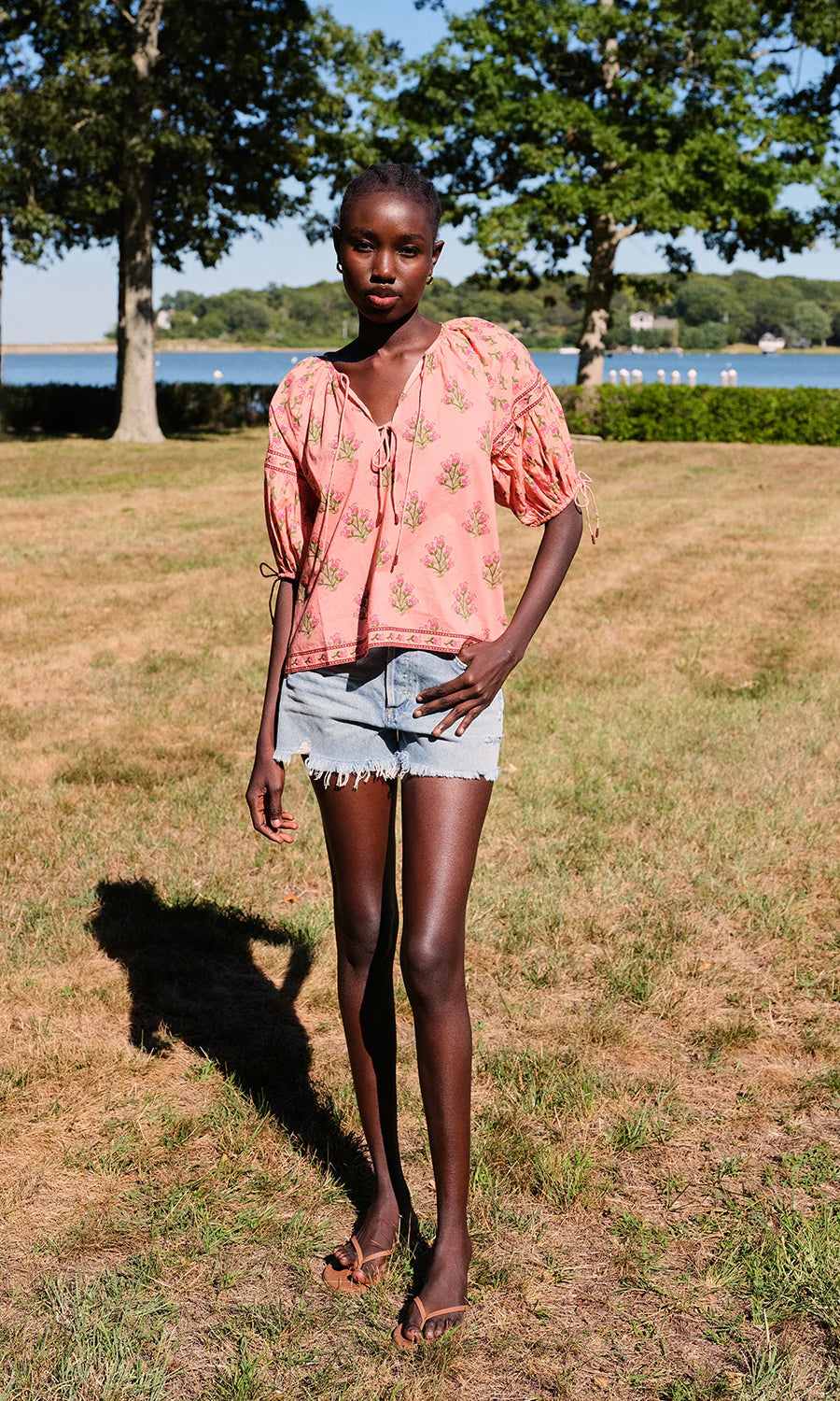 Saylor Adora Blouse - Multicolor Floral Women's Tops - Sloane Boutique