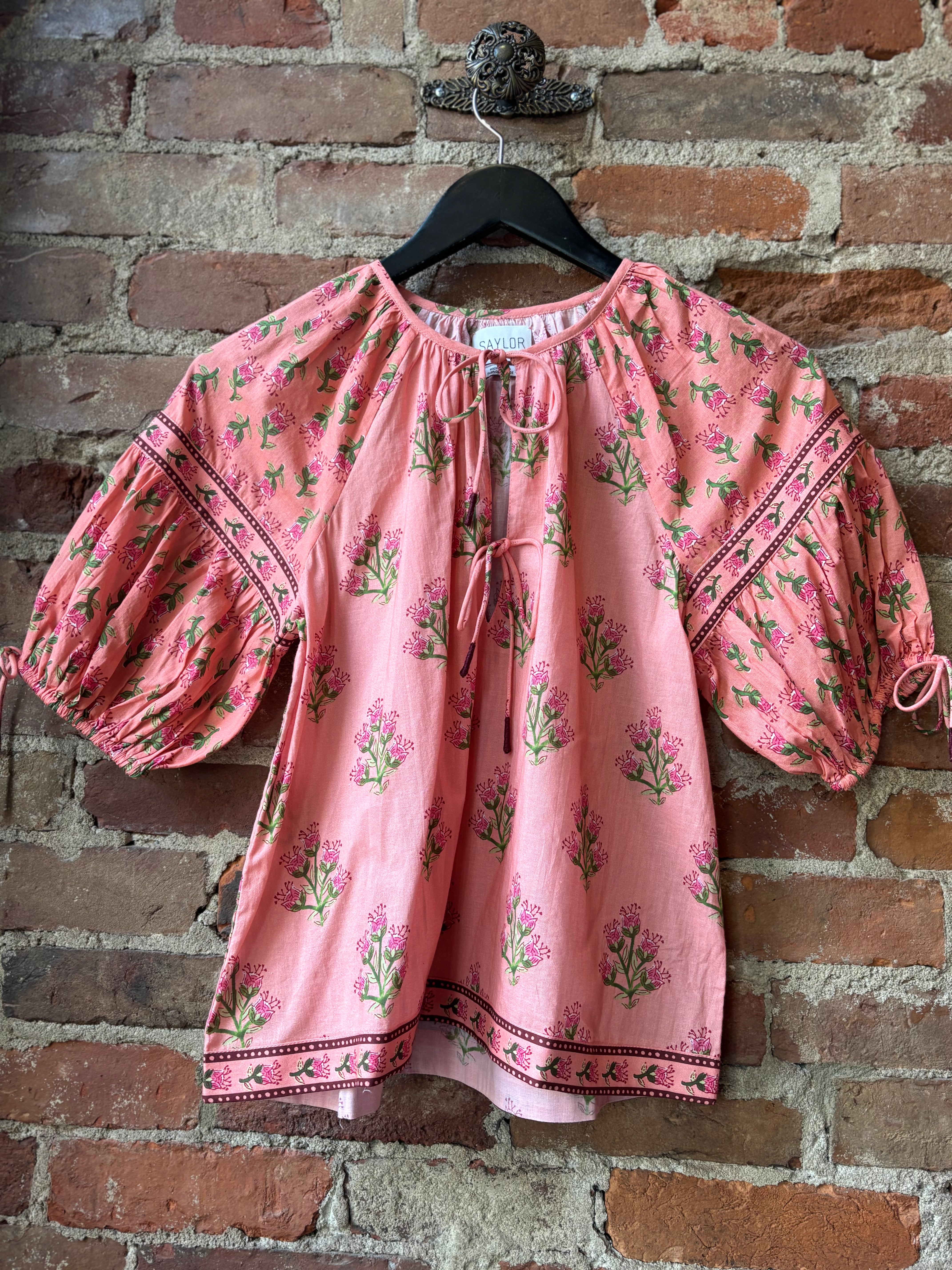 Saylor Adora Blouse - Multicolor Floral Women's Tops - Sloane Boutique