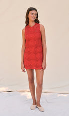 Saylor Irene Dress - Tango Red Dresses - Sloane Boutique