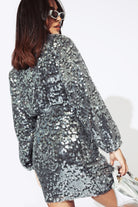 Saylor Rina Dress - Pewter Dresses - Sloane Boutique