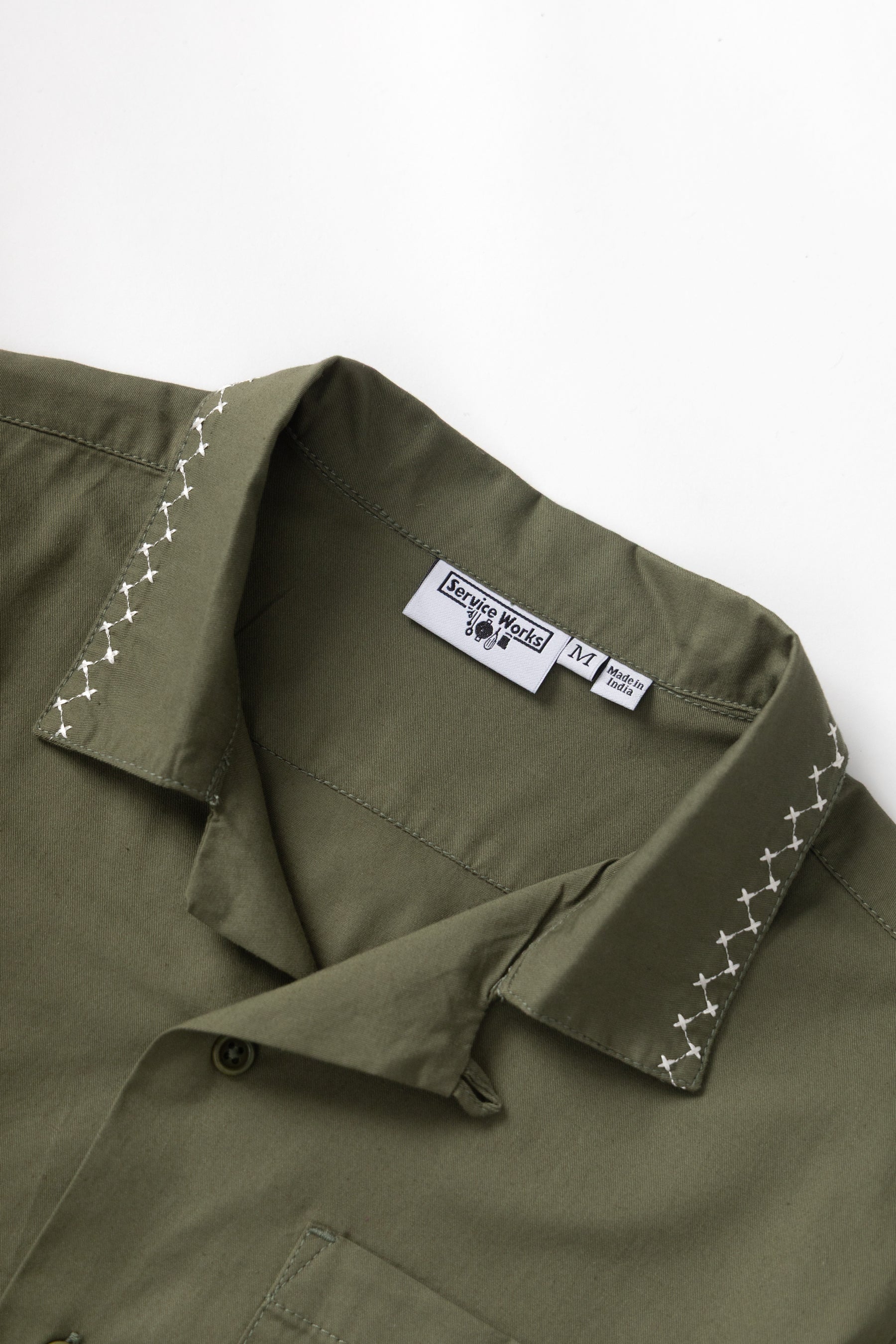 Service Works Border Shirt - Olive Men's Tops - Sloane Boutique