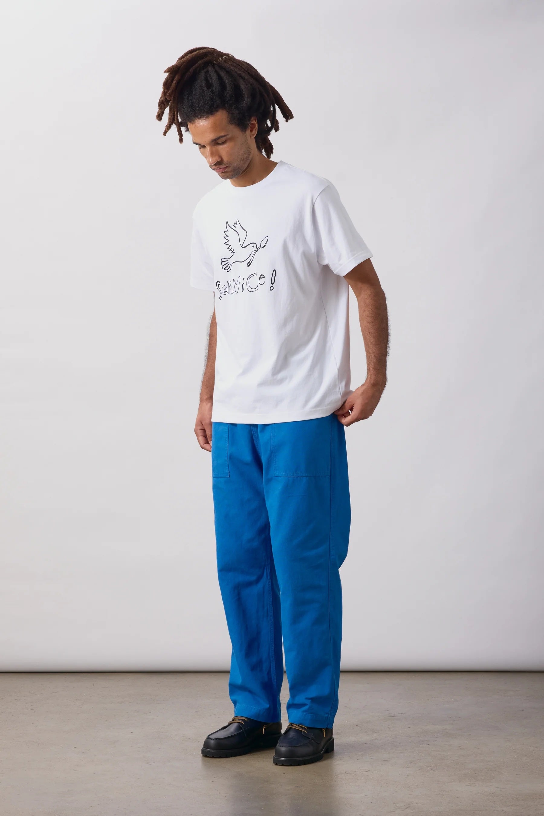 Service Works Dove Tee- White Men's Tops - Sloane Boutique