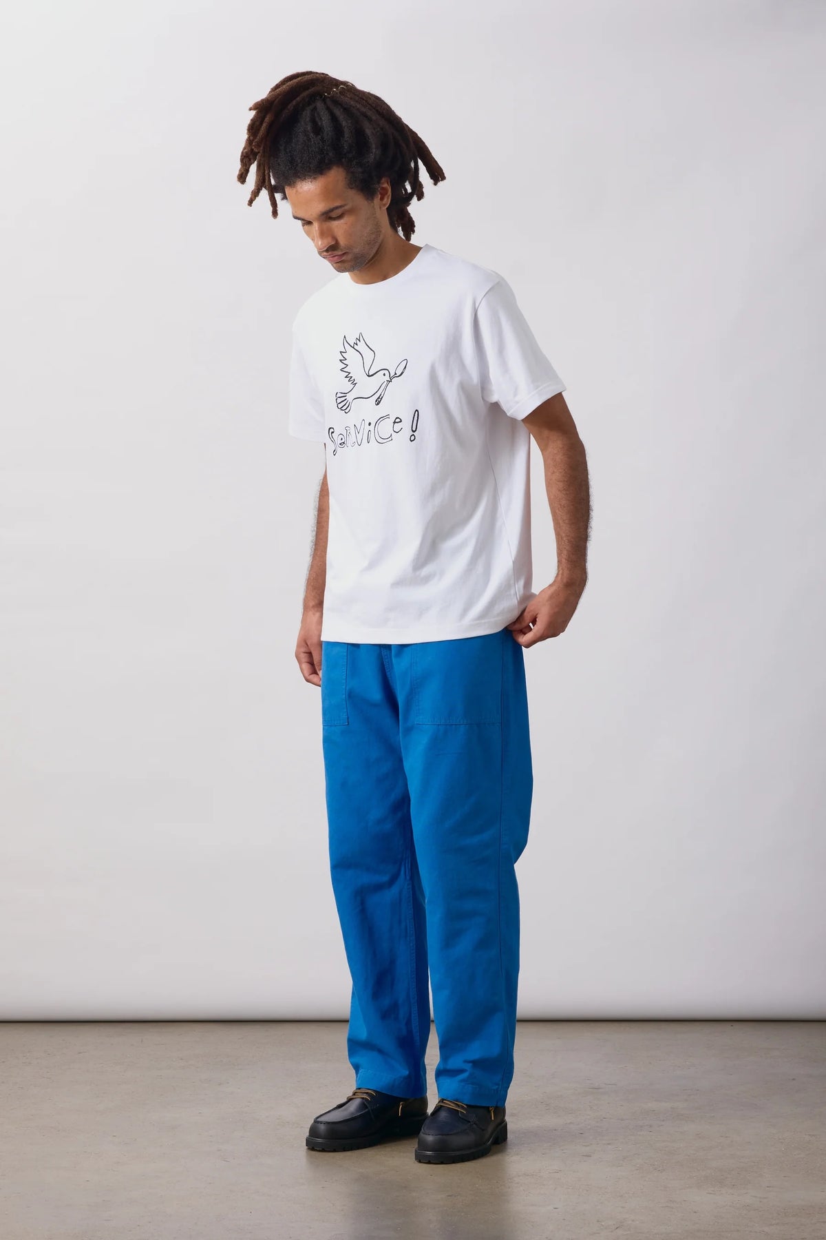 Service Works Dove Tee- White Men's Tops - Sloane Boutique