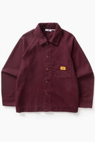 Service Works Flannel Overshirt - Burgundy Men's Tops - Sloane Boutique