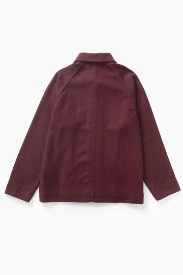 Service Works Flannel Overshirt - Burgundy Men's Tops - Sloane Boutique