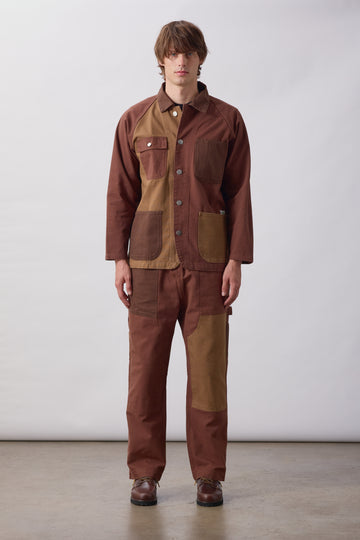 Service Works Patchwork Coverall 2.0 - Brown Outerwear - Sloane Boutique