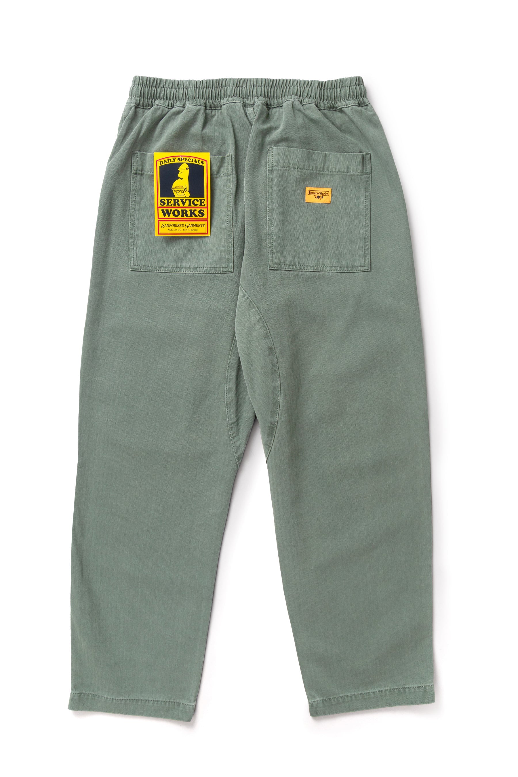 Service Works Pigment Herringbone Pant - Olive Men's Bottoms - Sloane Boutique
