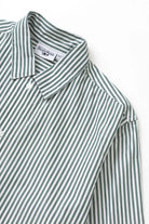 Service Works Poplin Stripe Waiter Shirt - Forest Men's Tops - Sloane Boutique