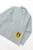 Service Works Poplin Stripe Waiter Shirt - Forest Men's Tops - Sloane Boutique