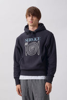 Service Works Spiral Hoodie - Black Men's Tops - Sloane Boutique