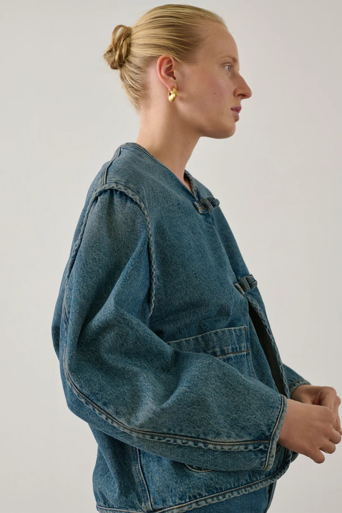 Soeur Agatha Top - Denim Blue Outerwear - Sloane Boutique