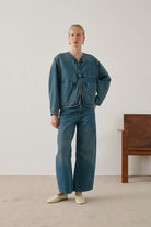 Soeur Agatha Top - Denim Blue Outerwear - Sloane Boutique