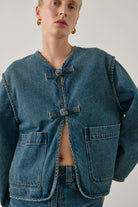 Soeur Agatha Top - Denim Blue Outerwear - Sloane Boutique
