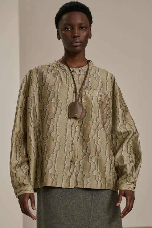 Soeur Chypre Blouse - Grey / Green Women's Tops - Sloane Boutique