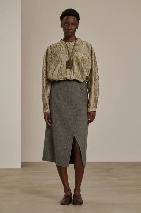 Soeur Chypre Blouse - Grey / Green Women's Tops - Sloane Boutique