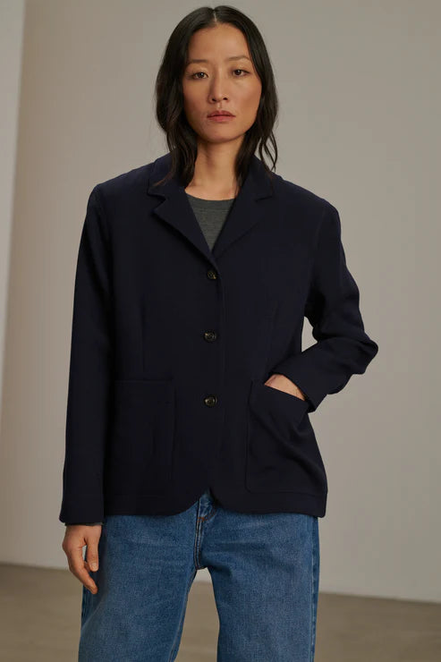 Soeur Clemence Jacket - Navy Outerwear - Sloane Boutique