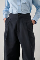 Soeur Daley Cotton and Linen Trouser - Noir Women's Bottoms - Sloane Boutique