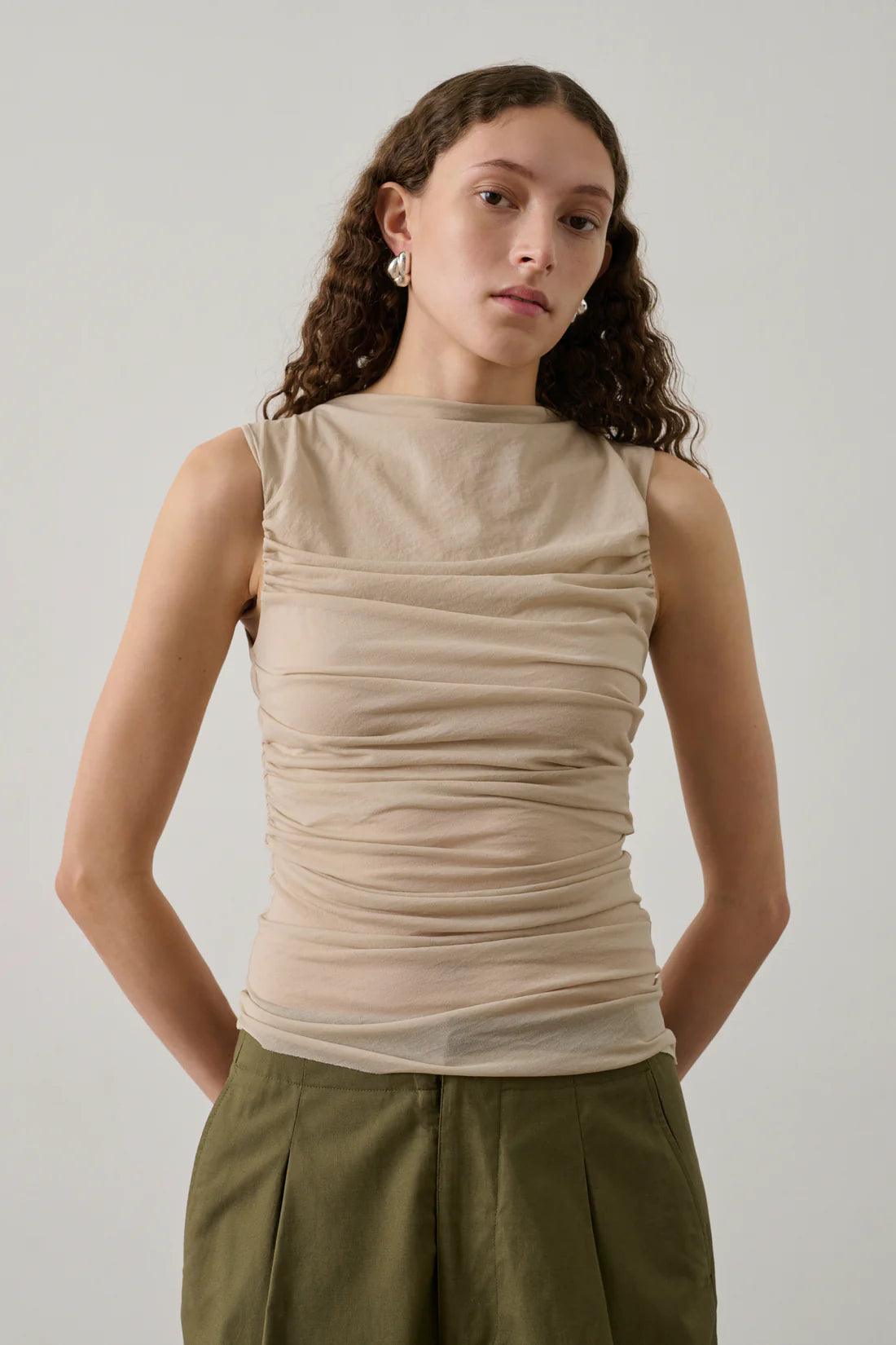 Soeur Irina Sleeveless Top - Mastic Women's Tops - Sloane Boutique