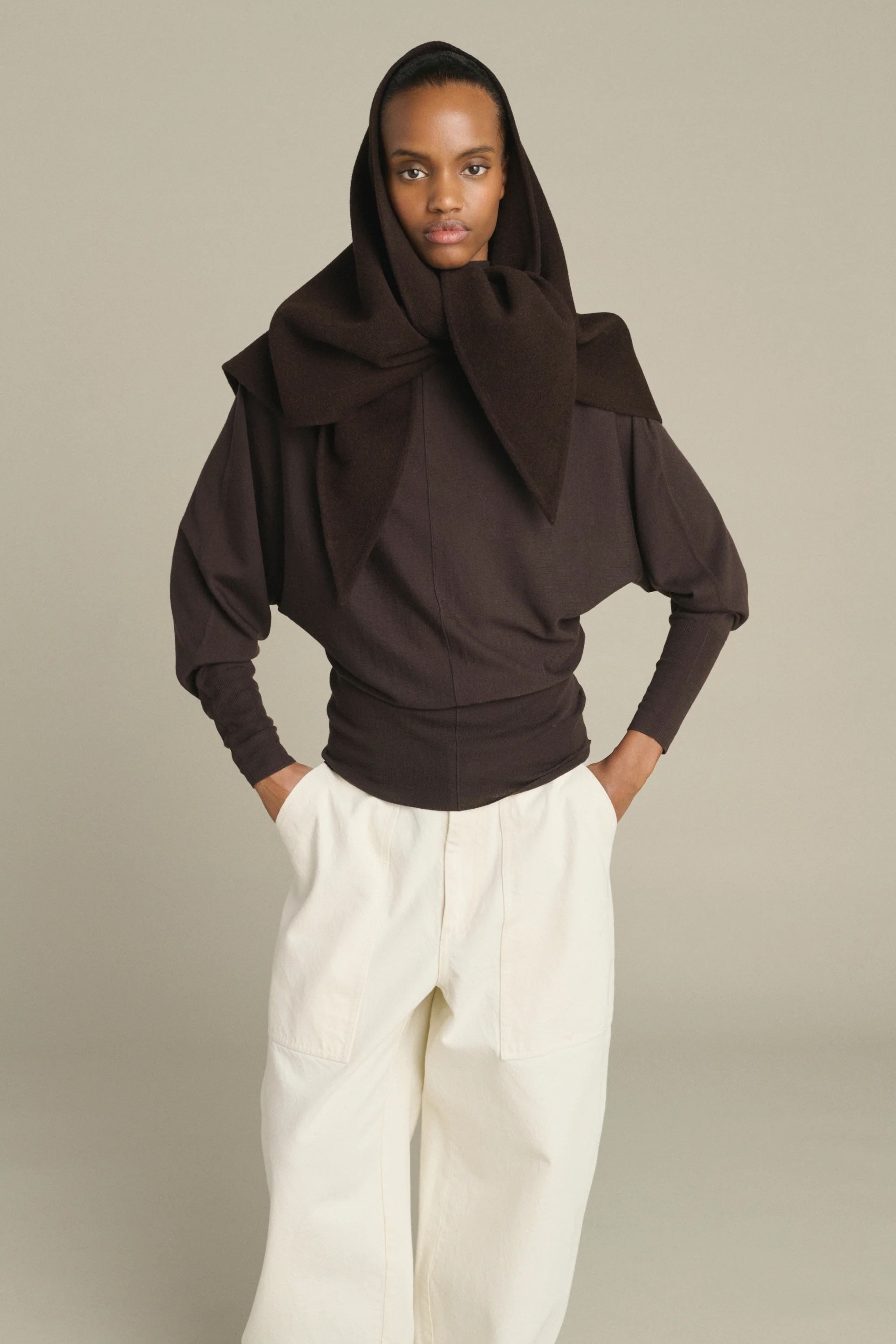 Soeur Jamelia Cape - Brown Accessories - Sloane Boutique