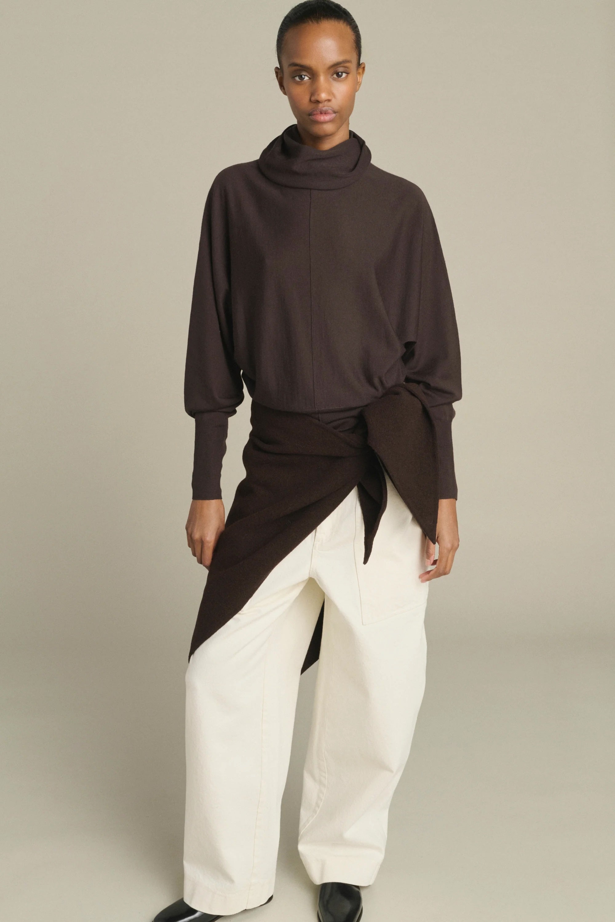 Soeur Jamelia Cape - Brown Accessories - Sloane Boutique