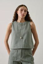 Soeur Pampa Top - Vert D'eau Women's Tops - Sloane Boutique